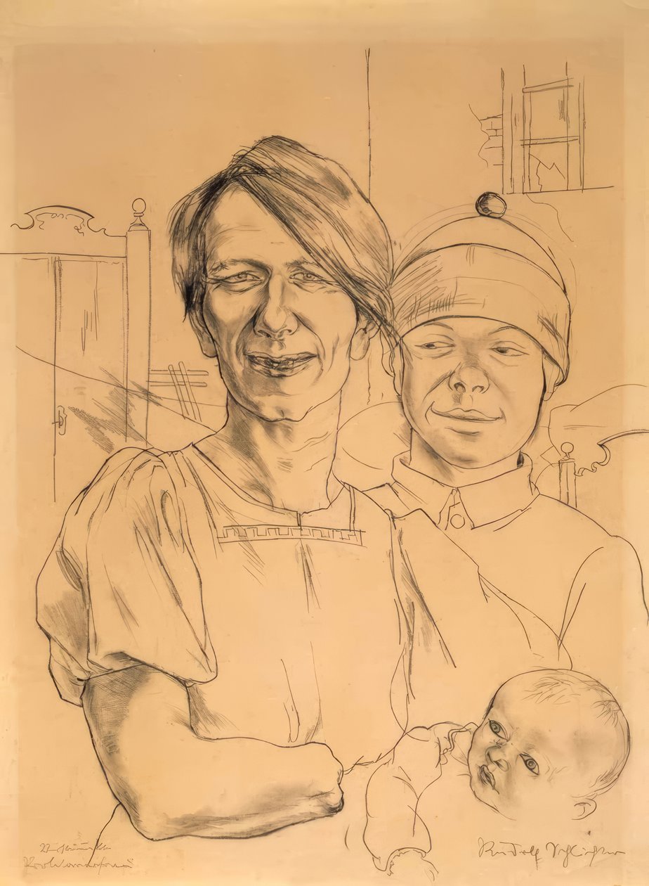 Mujer proletaria mutilada de Rudolf Schlichter