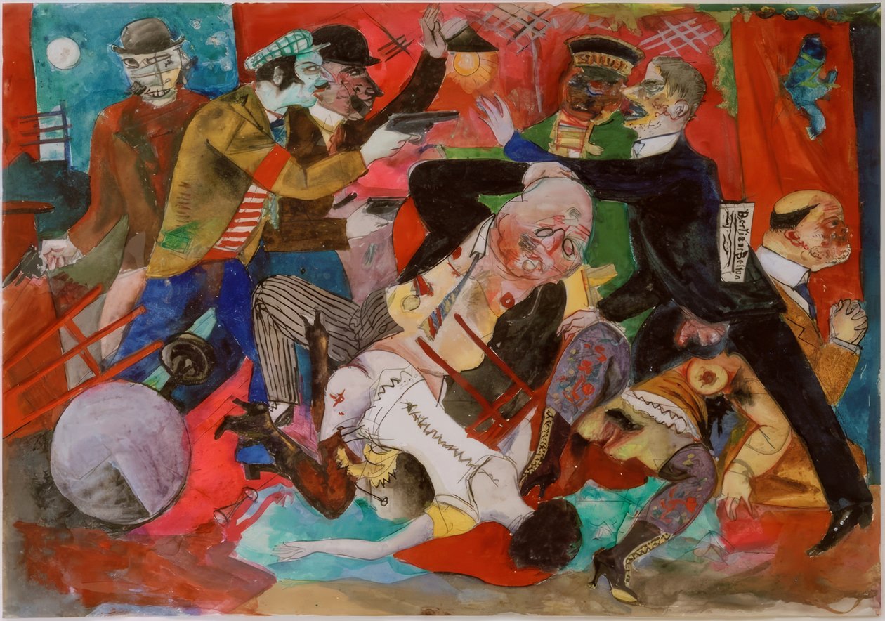 Atraco en un burdel de Rudolf Schlichter