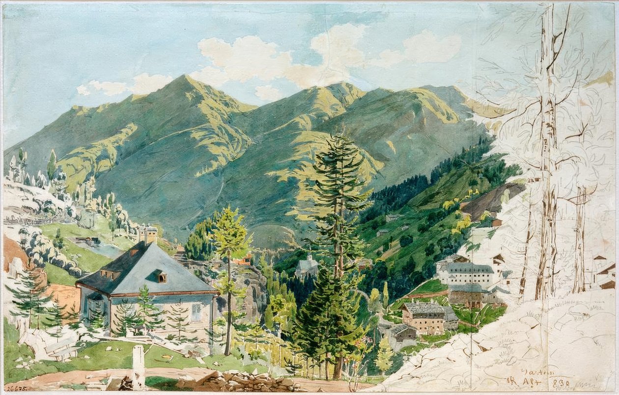 Vista de Gastein con Gamskarkogel de Rudolf von Alt