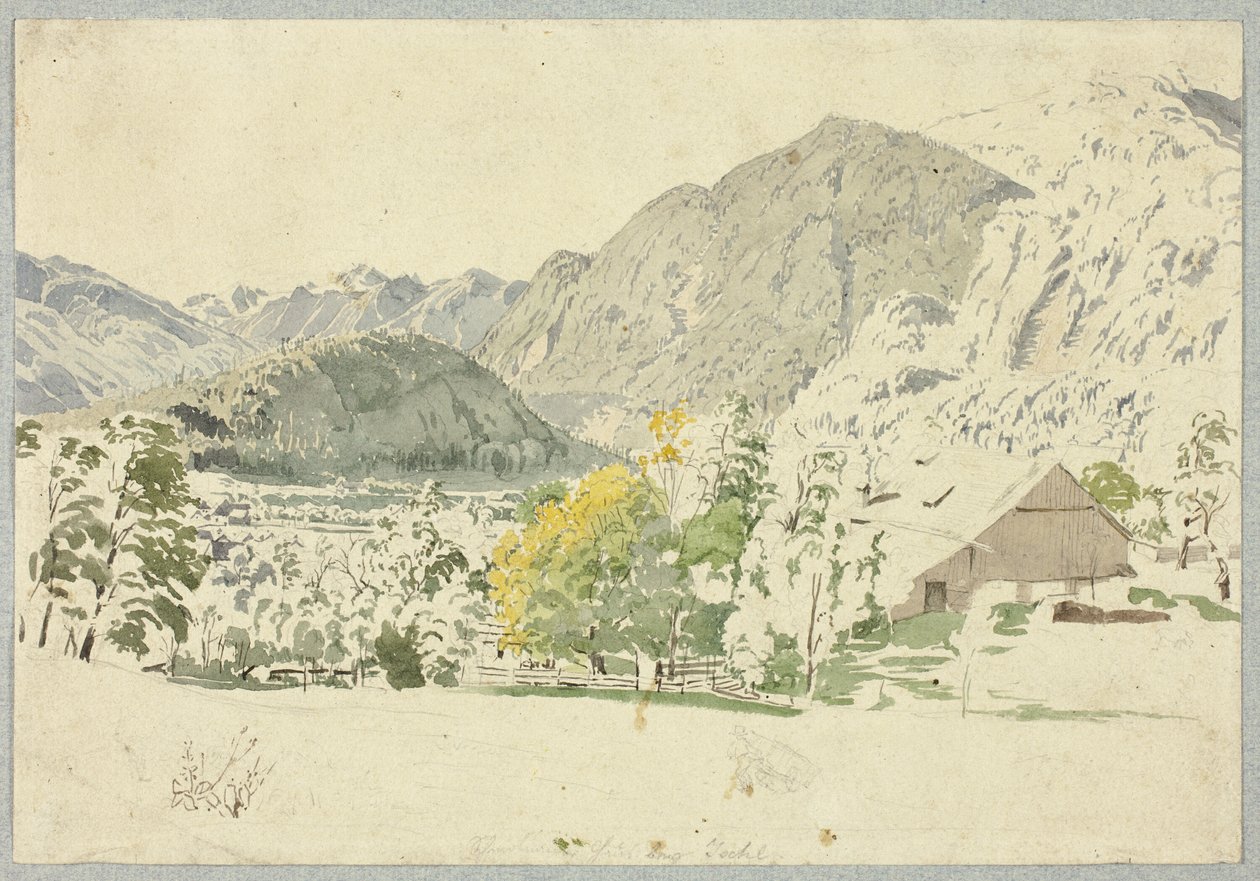 Schmolnau cerca de Ischl de Rudolf von Alt