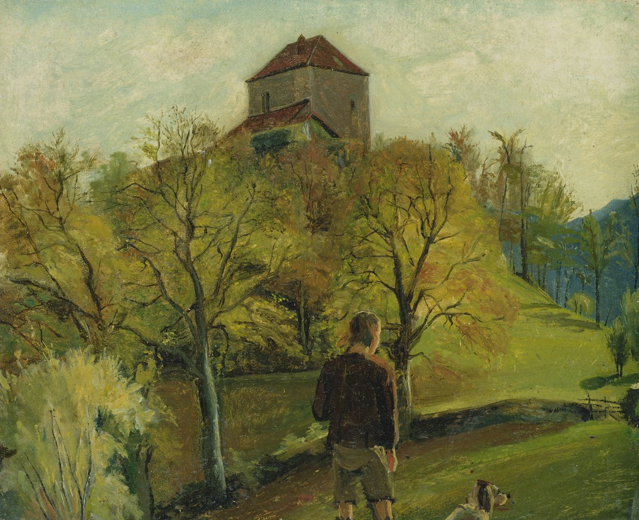 El Zenoburg en el Tirol, c. 1831 de Rudolph Friedrich Wasmann