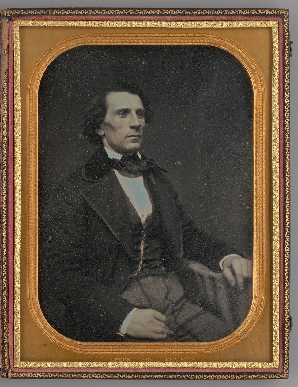 Retrato sin título de un hombre sentado, 1855 de Rufus Anson