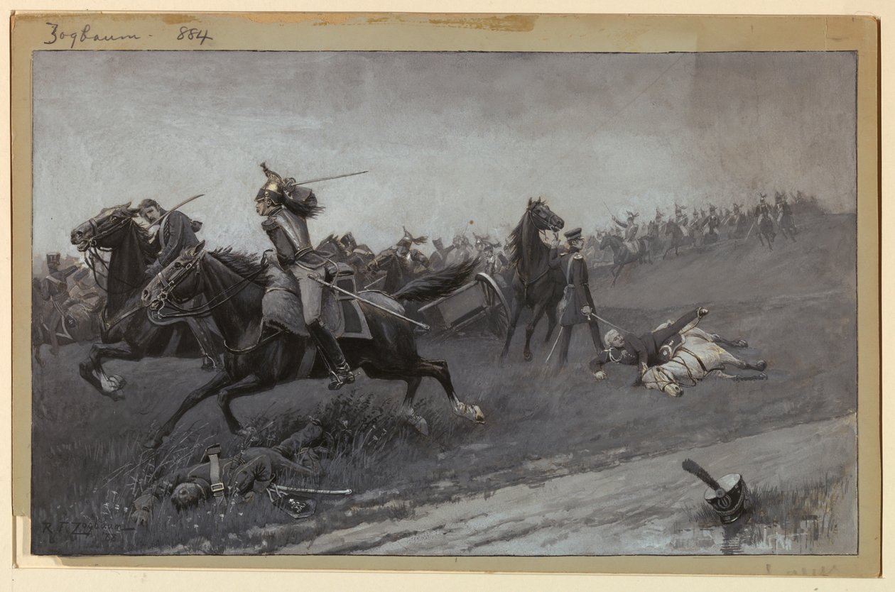 Blücher desmontado en Ligny de Rufus Fairchild Zogbaum