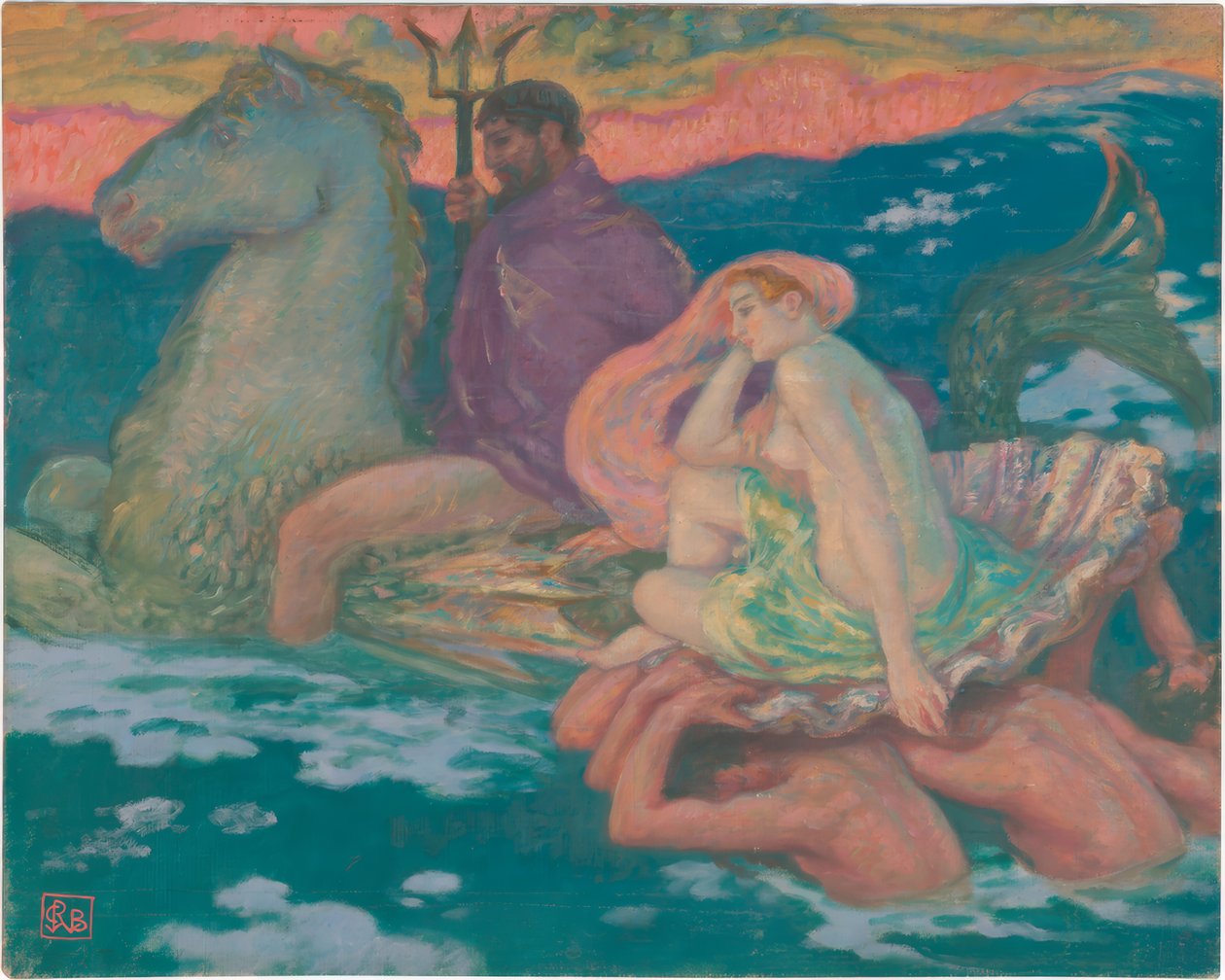 Poseidón y Anfitrite de Rupert Bunny
