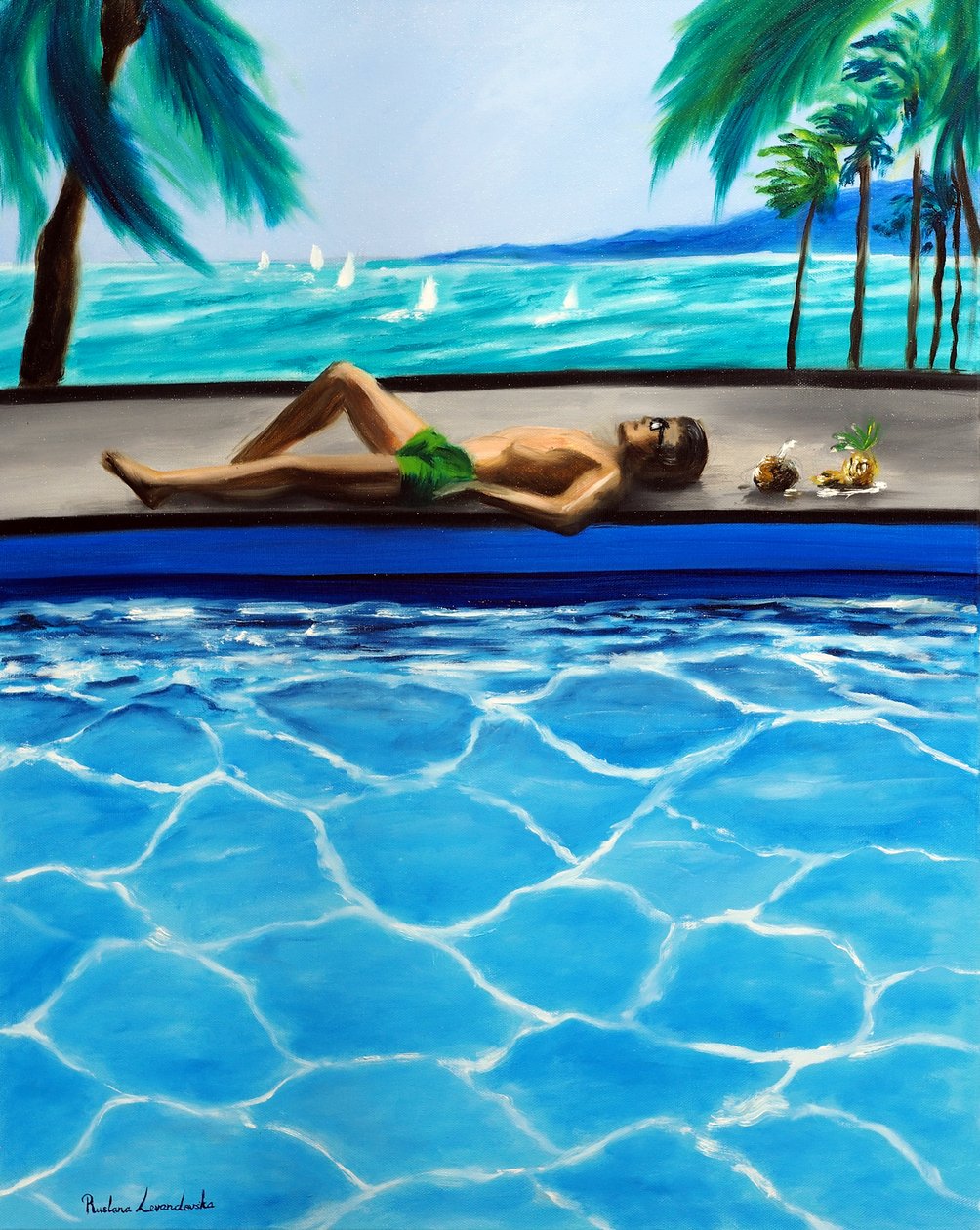 Endless Summer, 2025 (óleo sobre lienzo) de Ruslana Levandovska