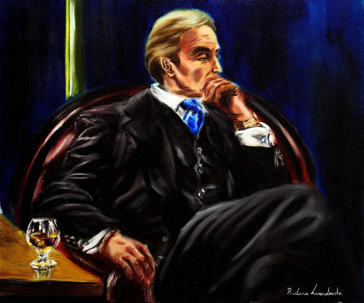 Late Night V, 2024 (óleo sobre lienzo) de Ruslana Levandovska