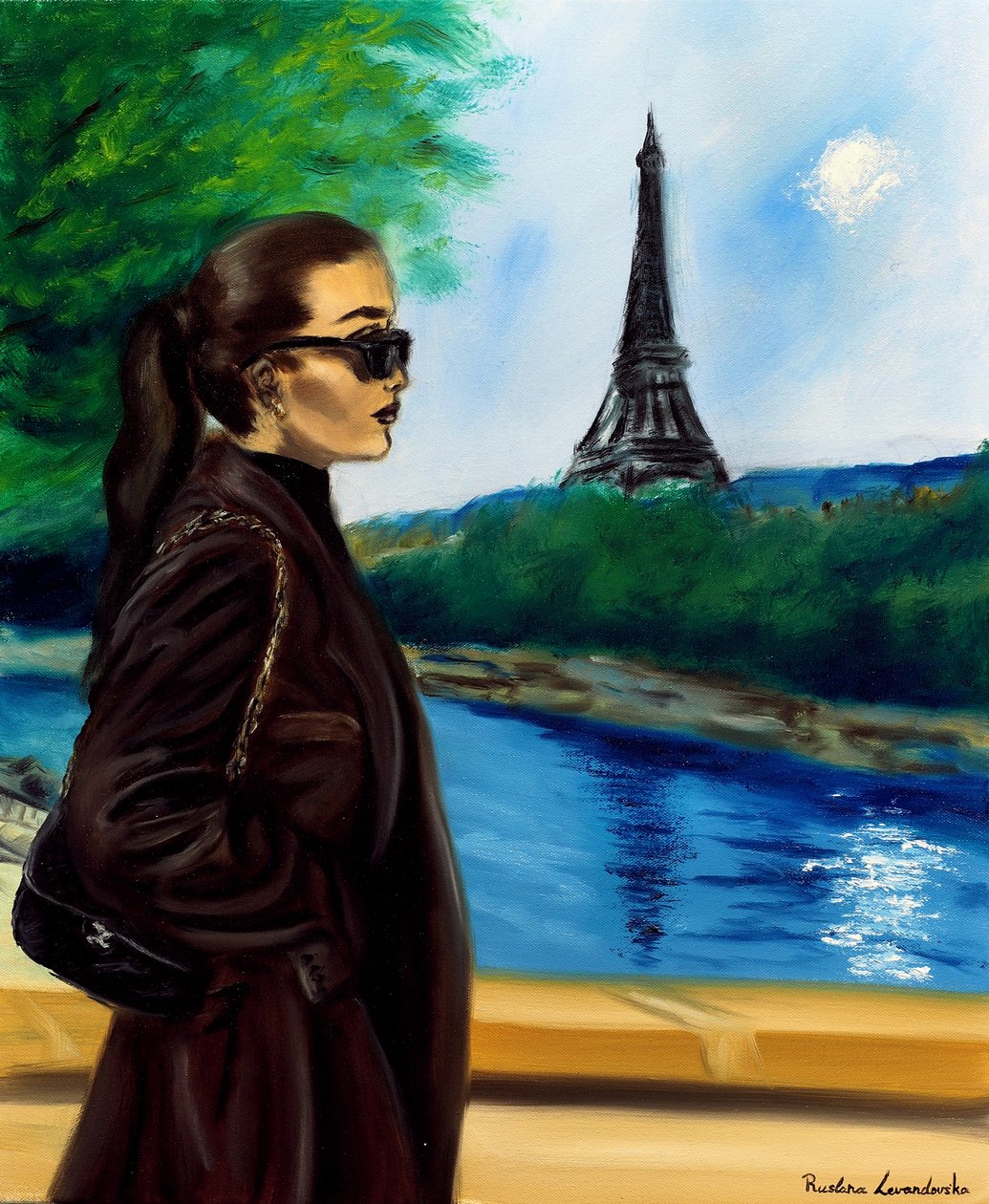Tarde parisina, 2024 (óleo sobre lienzo) de Ruslana Levandovska