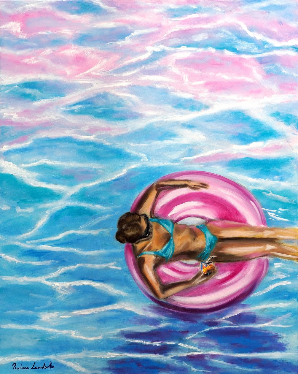 Sun-Kissed Dreams, 2025 (óleo sobre lienzo) de Ruslana Levandovska