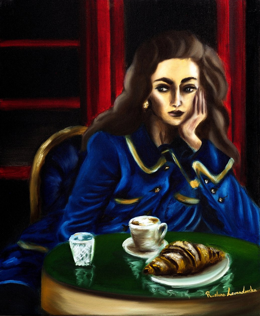 Susurros de París, 2024 (óleo sobre lienzo) de Ruslana Levandovska
