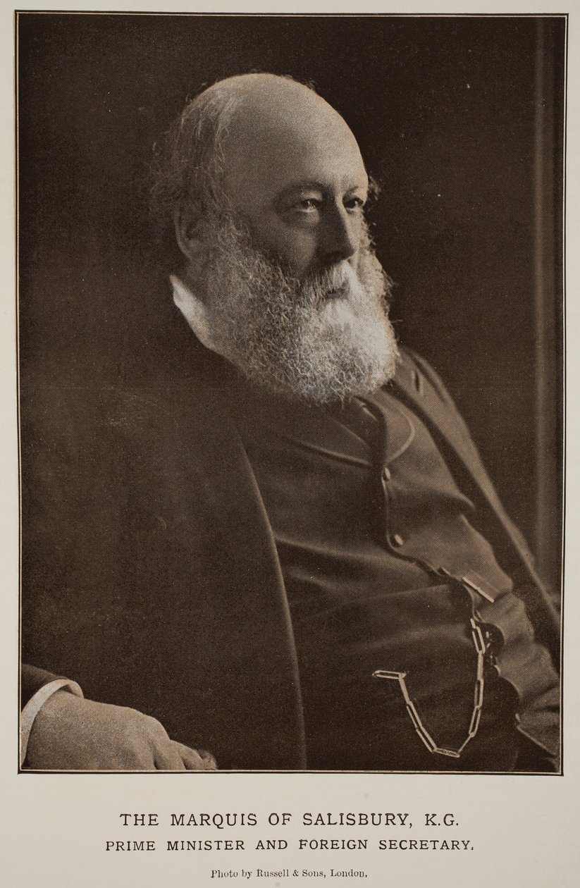 El Marqués de Salisbury, K. G. (foto sepia) de Russell & Sons Photography