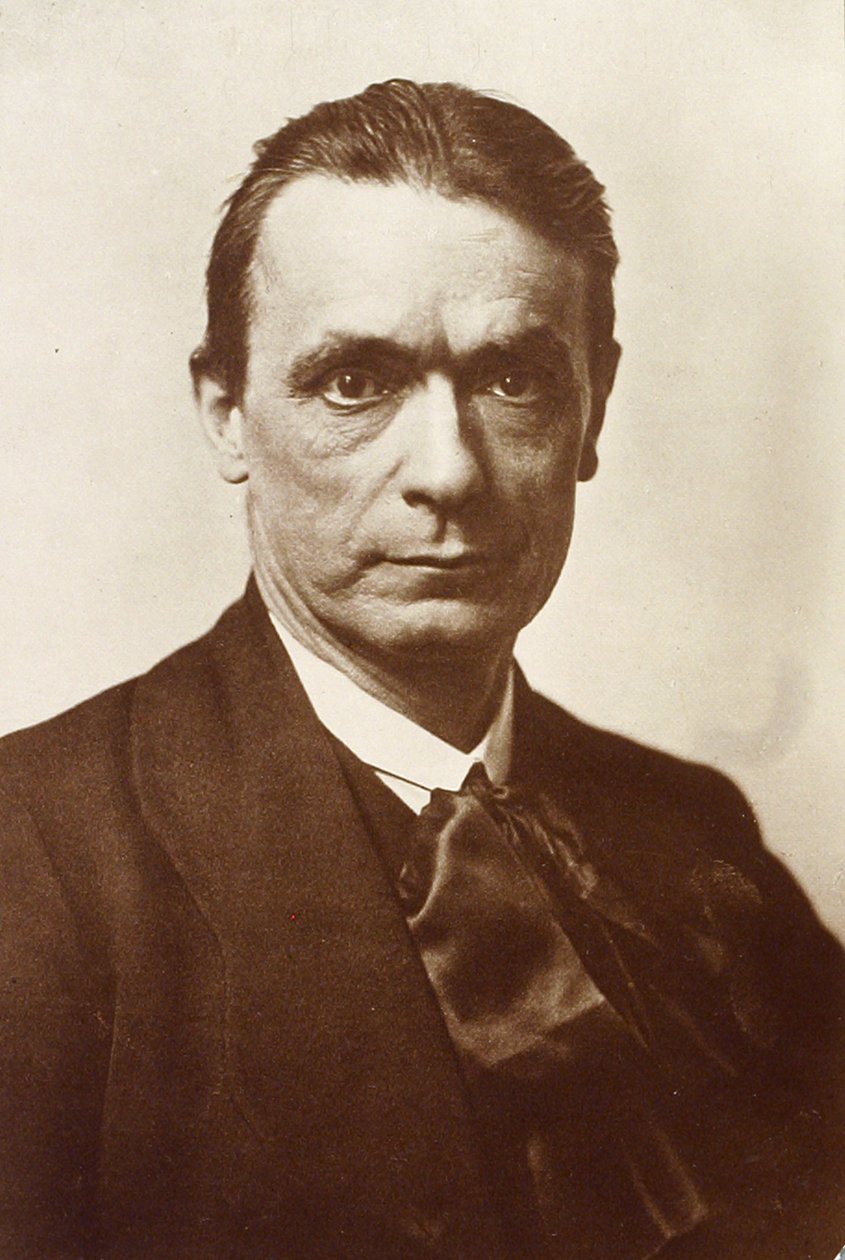 Retrato del filósofo y esoterista Rudolf Steiner de Russian Photographer
