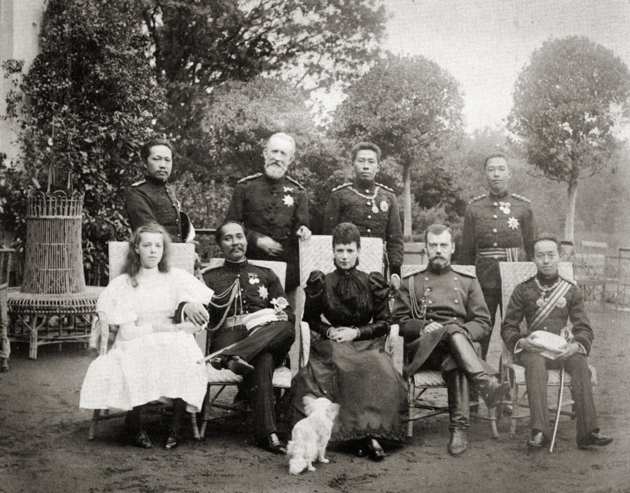 Familias reales de Rusia y Siam, 1896 de Russian Photographer