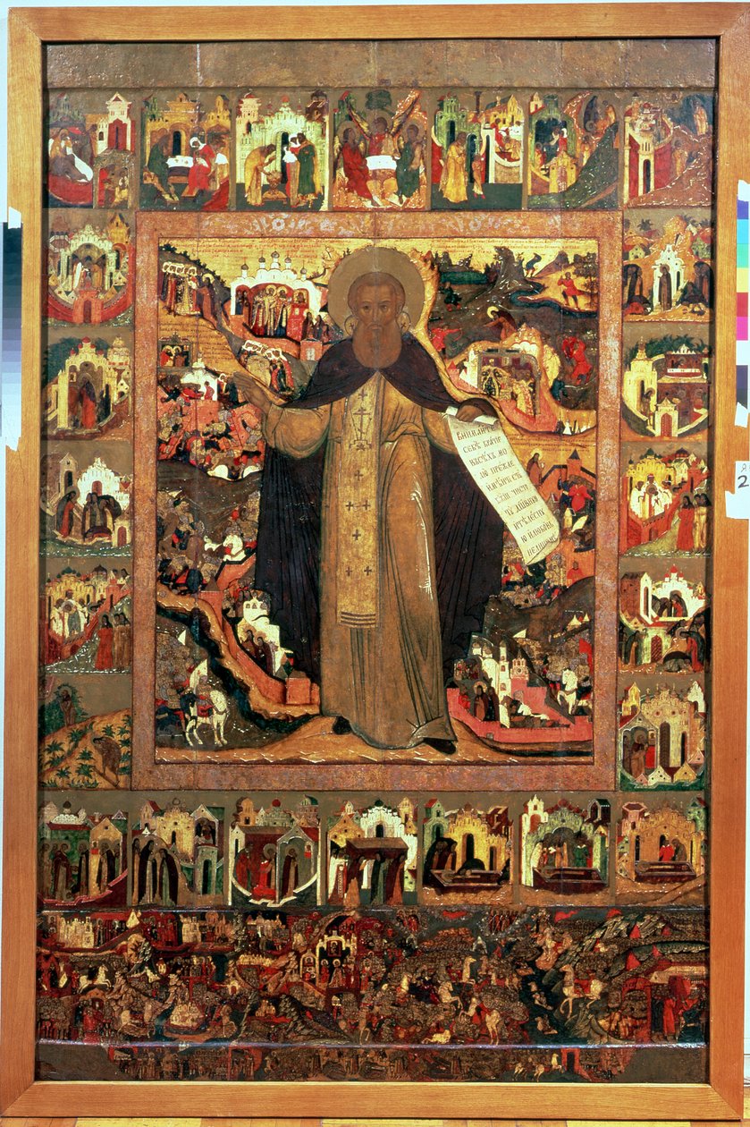 Vida de San Sergio de Radonesh, 1640s de Russian School