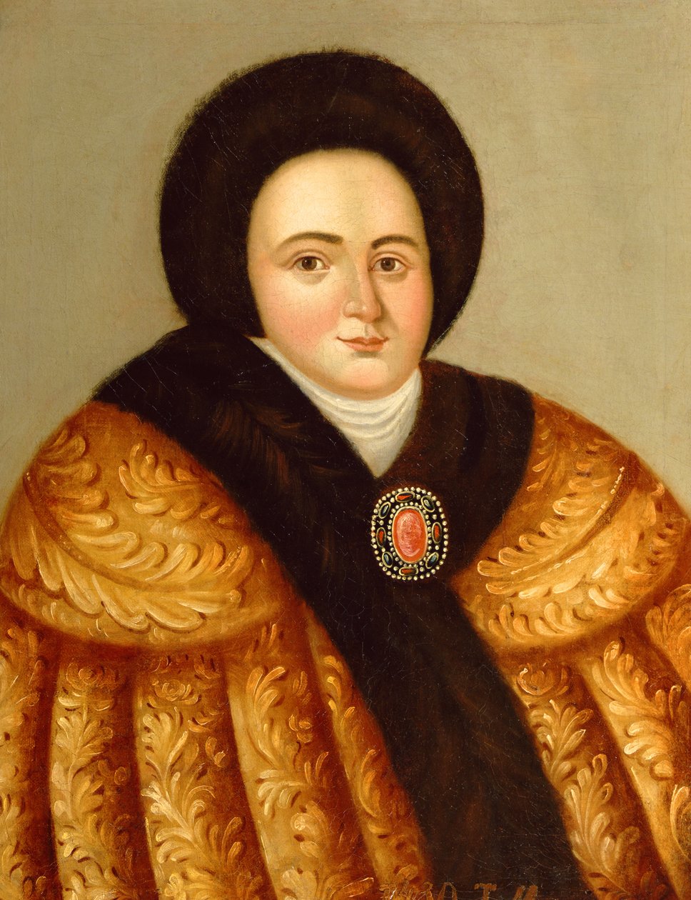Retrato de la zarina Evdokiya Lopukhina de Russian School