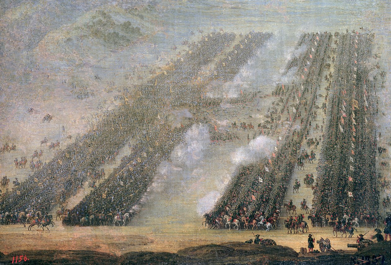La Batalla de Poltava, 1750 de Russian School