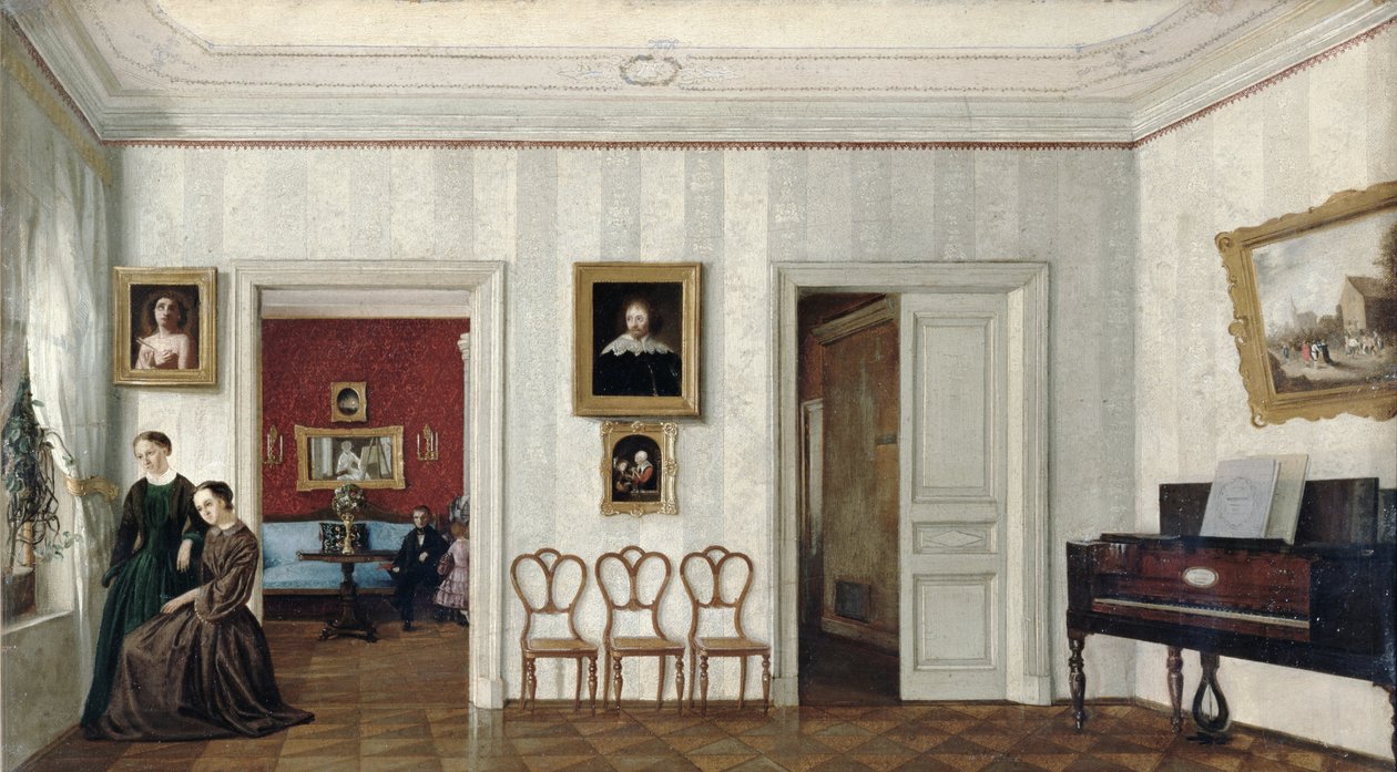 La pequeña sala con el piano de Russian School