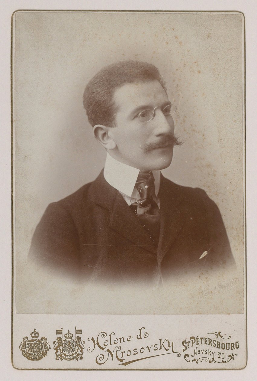 Retrato del pintor Leon Bakst (1866-1924) de Russian Photographer
