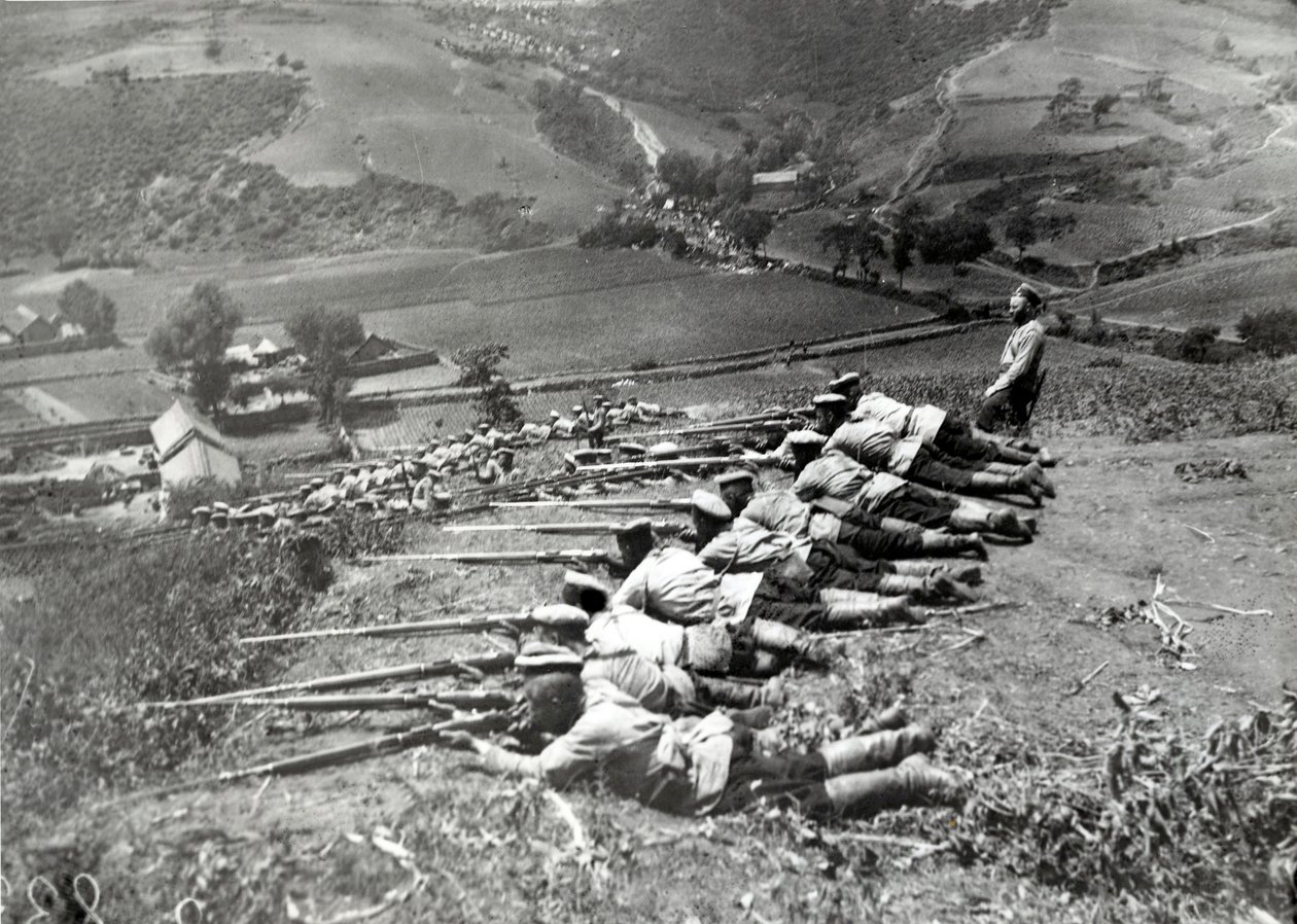 Tropas rusas durante la guerra ruso-japonesa, 1904 de Russian Photographer
