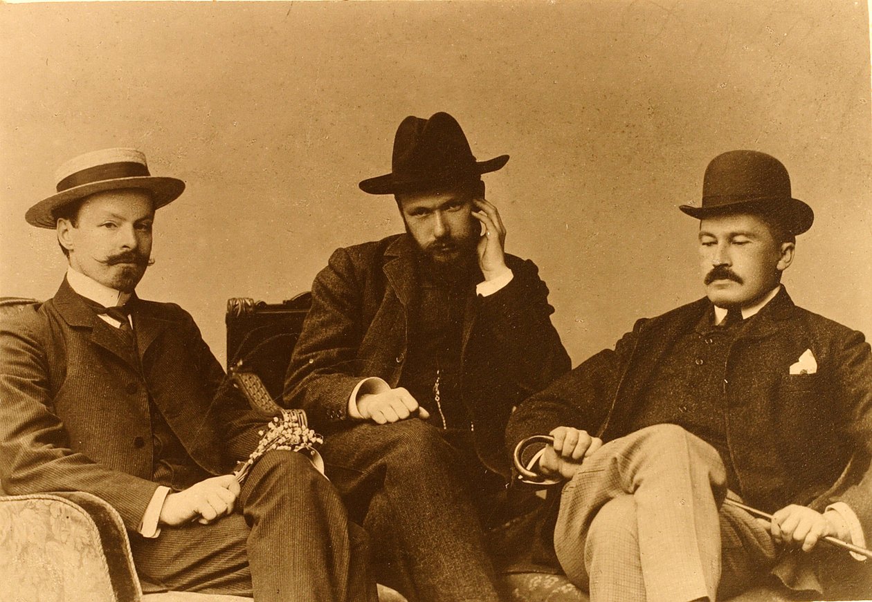 Los poetas Konstantin Dmitriyevich Balmont (Constantin Dmitrievitch Balmont) de Russian Photographer