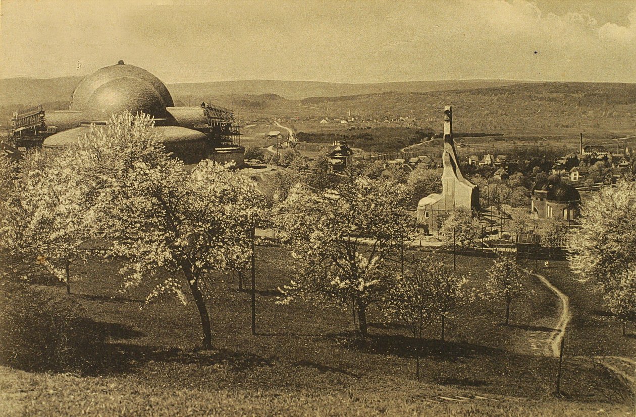 Vista del Goetheanum y de la Casa de la Calefacción de Russian Photographer