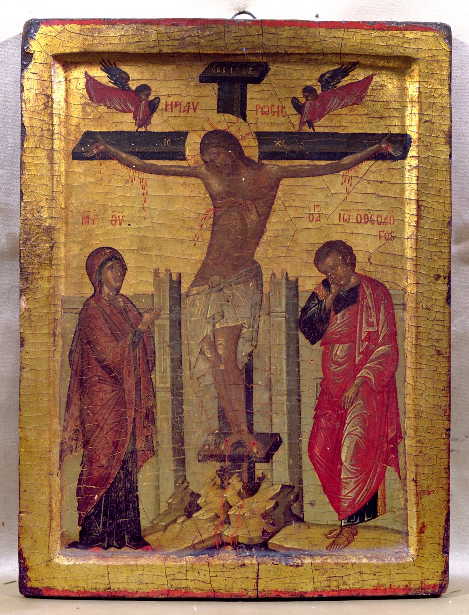 Cristo en la cruz de Russian School