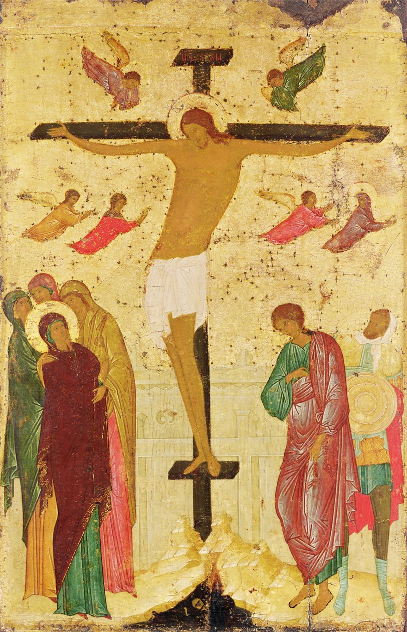 Crucifixión, 1500 de Russian School