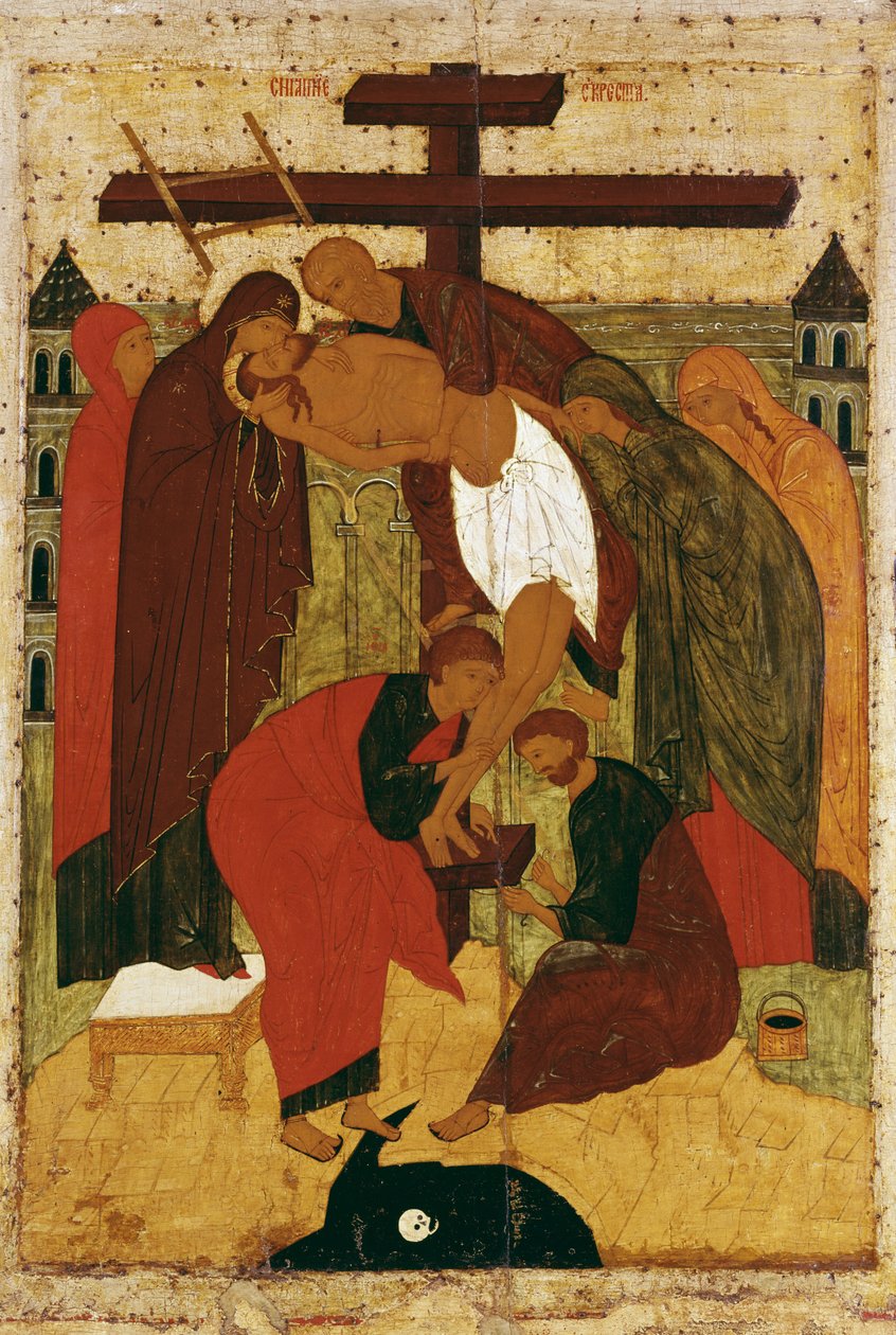 Descendimiento de la Cruz, 1475-1499 de Russian School