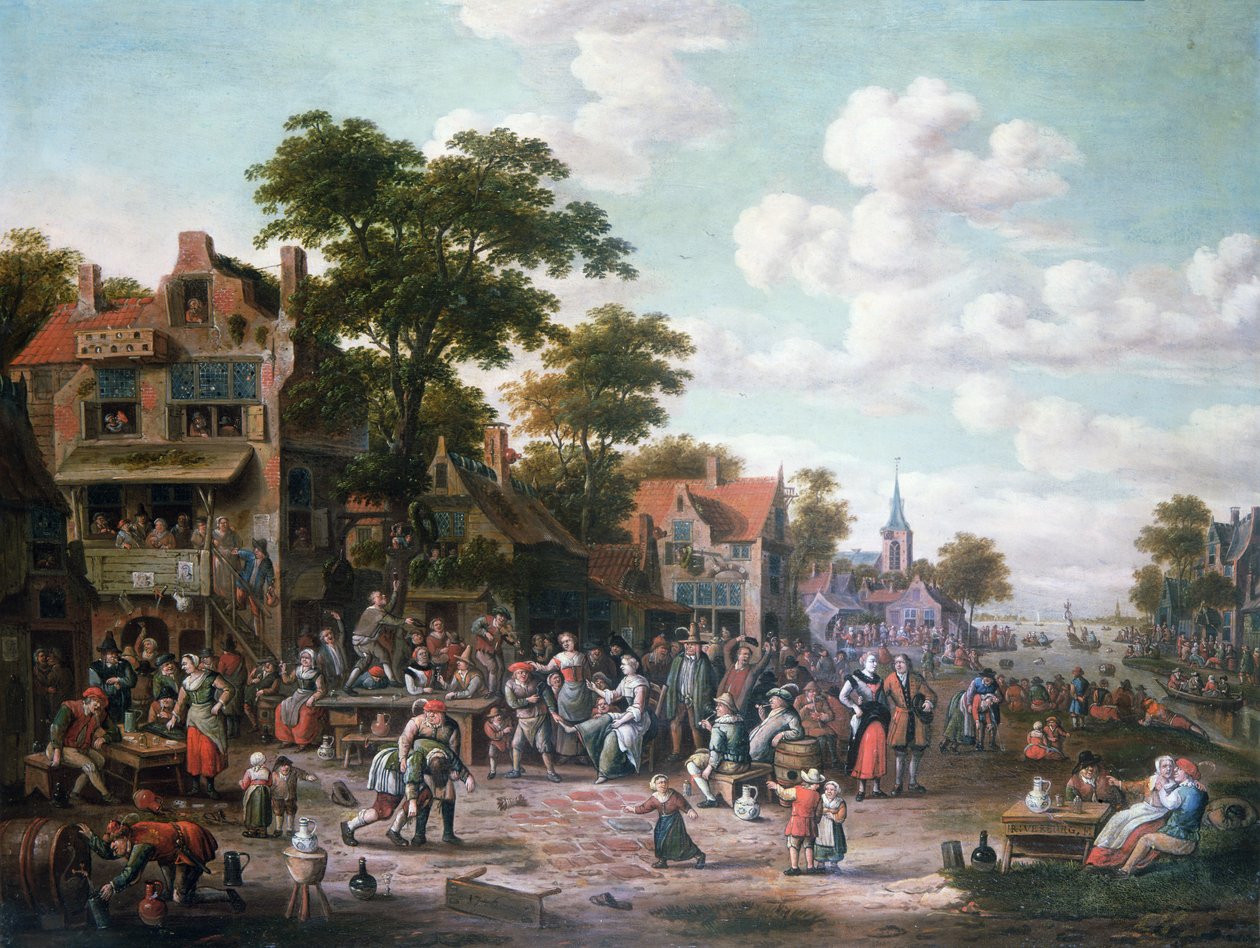 Festival del Pueblo, 1716 de Rutger Verburgh