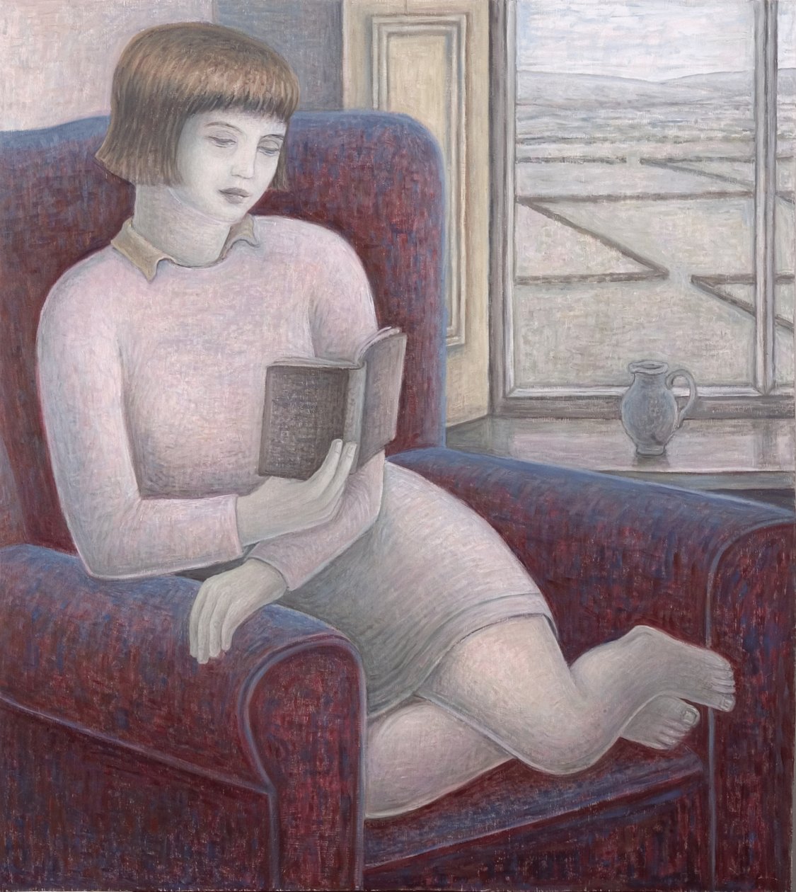 Niña leyendo en un sillón, 2009 de Ruth Addinall