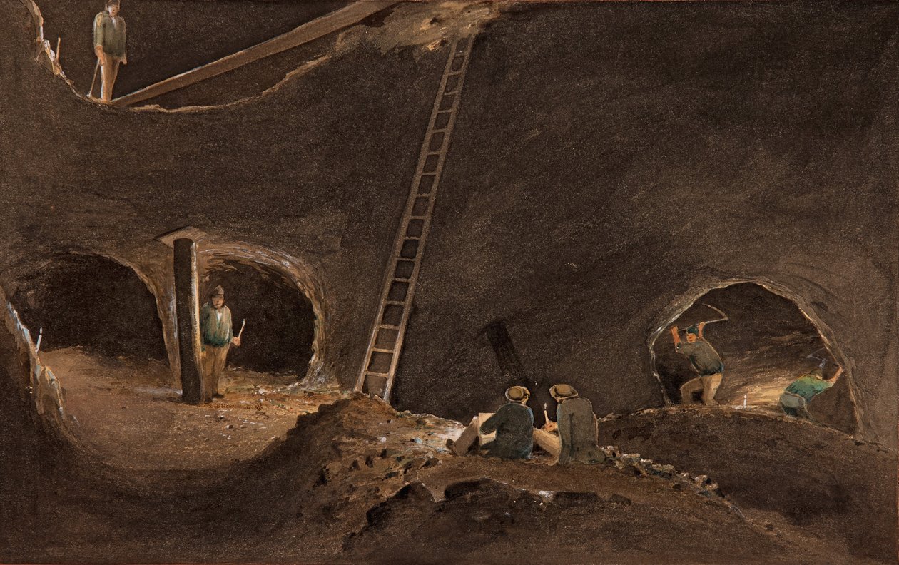 Nealess Stopes, Mina Burra Burra, 12 de abril de 1847 de S. T. Gill