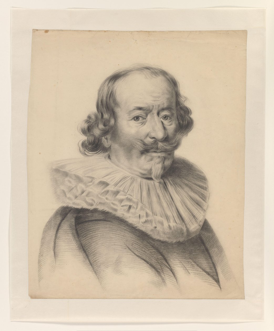 Retrato de un hombre del siglo XVII de S.A. van der Heim