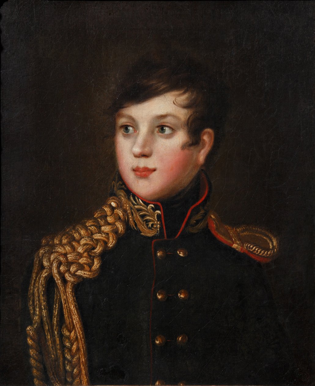 Retrato del Príncipe Alexander Pavlovich Stroganov 1795-1814, ca 1812 de S.S. Svintsov
