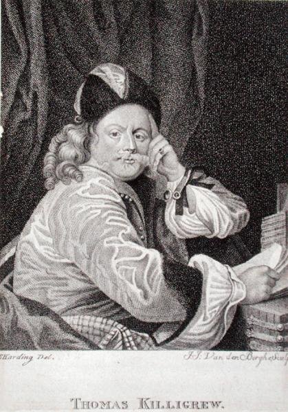 Thomas Killigrew (1612-83), grabado por J.J. Van den Bergh de S. (after) Harding