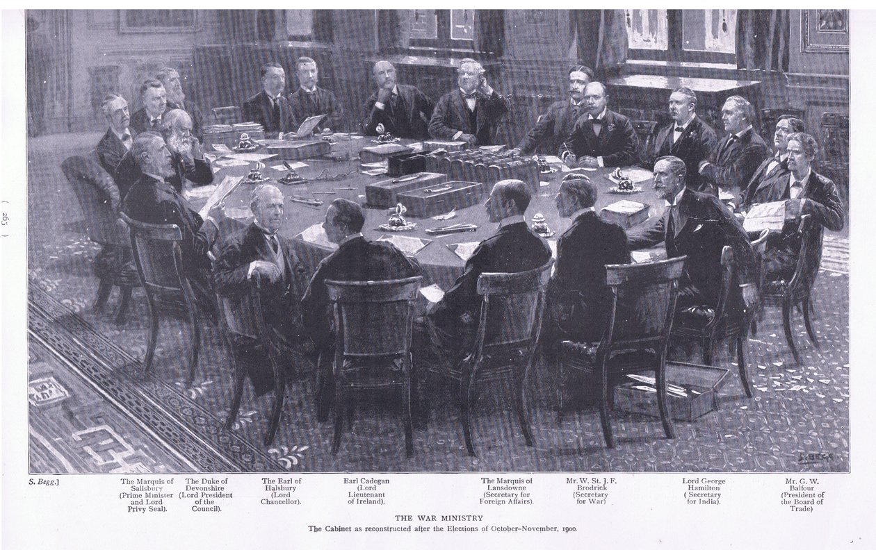 El Ministerio de Guerra, de Después de Pretoria: La Guerra de Guerrillas publicado por Harmsworth Bros Limited, 1901 de S. Begg