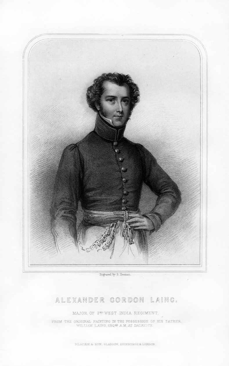 Alexander Gordon Laing, explorador escocés de S. Freeman