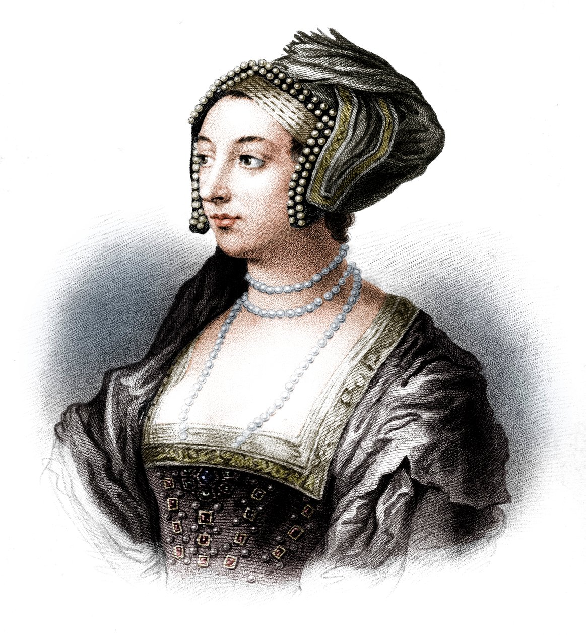 Ana Bolena, segunda esposa de Enrique VIII, siglo XIX de S. Freeman