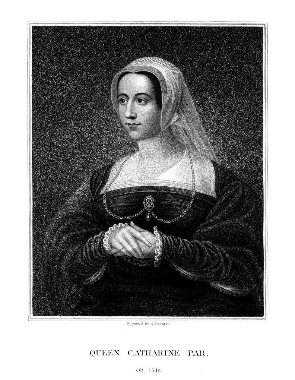 Catalina Parr, Reina Consorte de Enrique VIII, 1823 de S. Freeman