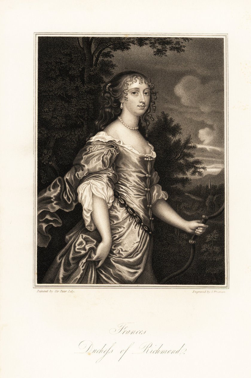 Retrato de Frances Stuart, Duquesa de Richmond de S. Freeman