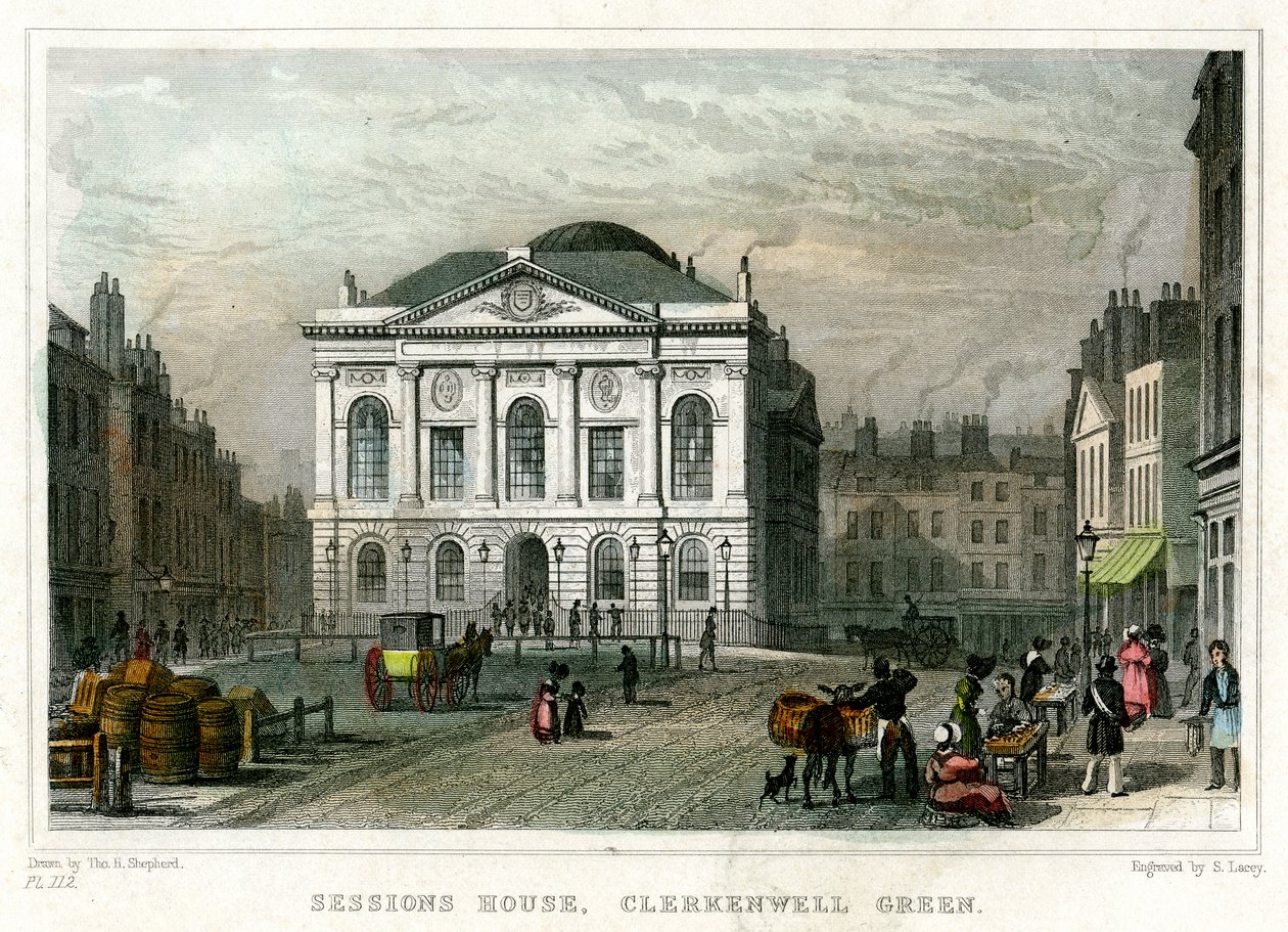 Sessions House, Clerkenwell Green, Islington, Londres, 1831 de S. Lacey