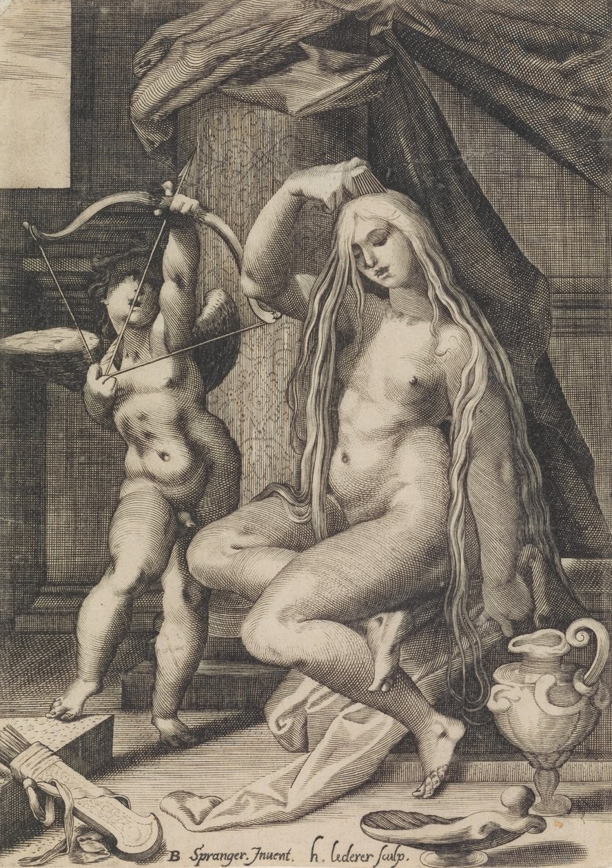 Venus y Cupido, 1571-1650 de Sadeler