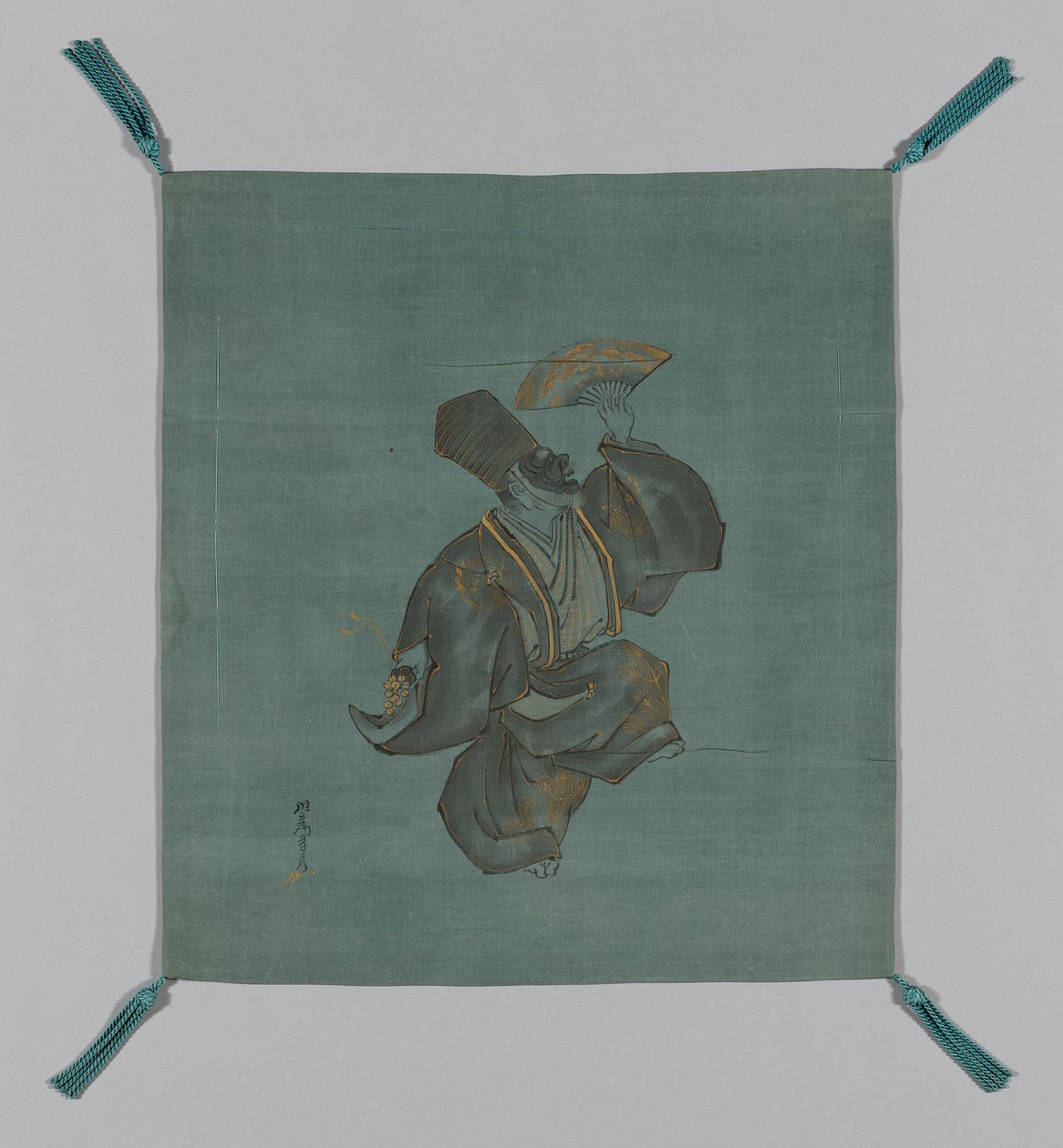Cubierta de regalo Fukusa, Japón, finales del período Edo 1789-1868, principios del siglo XIX de Saeki Ganryô