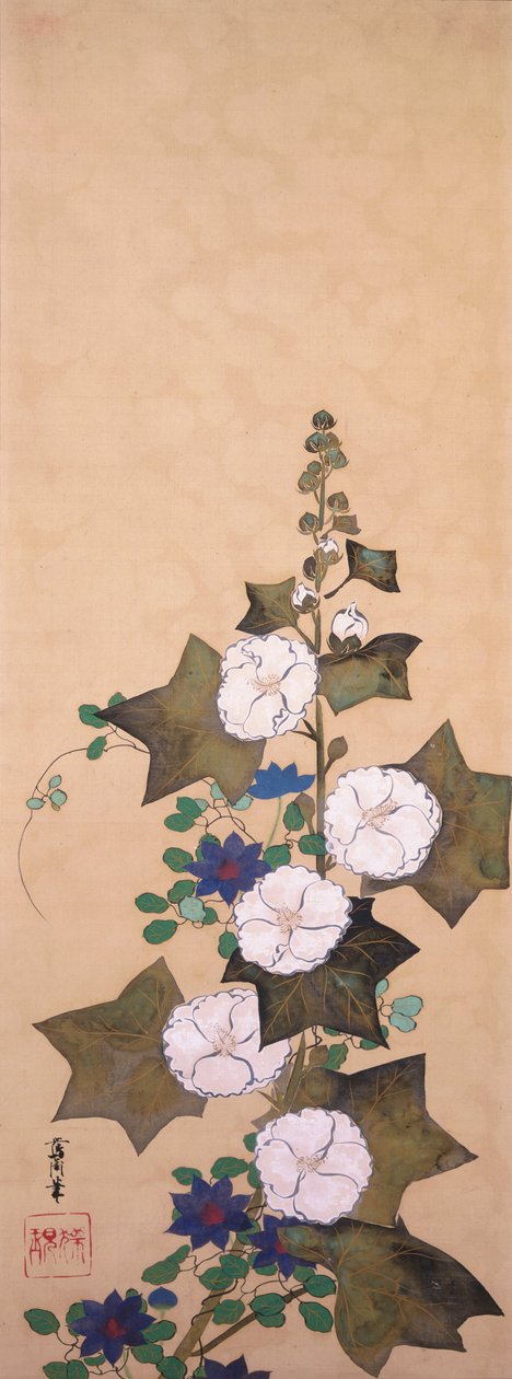 Hollyhocks de Sakai Oho