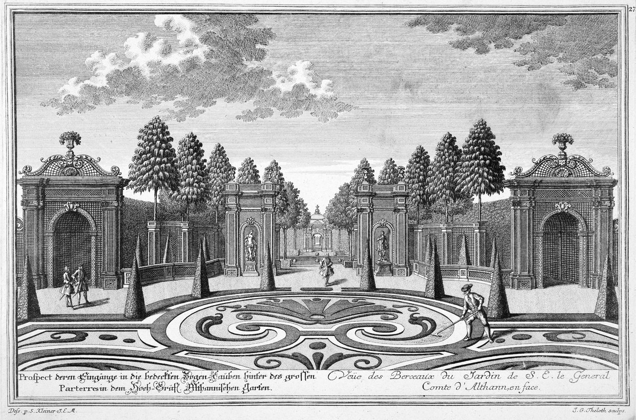 Los jardines del Conde Althan, Viena, de 