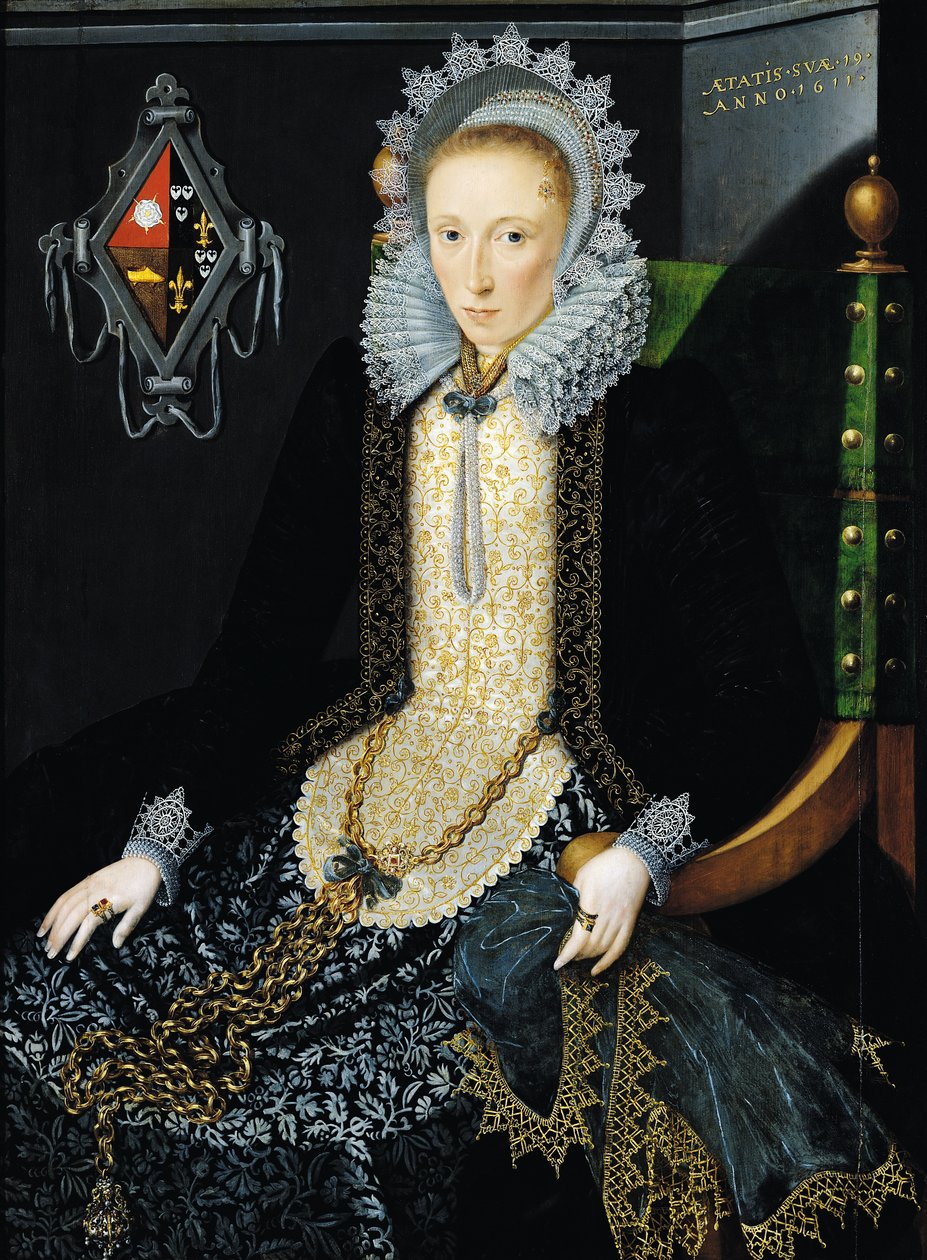 Retrato de Adriana van Nesse, 1611 de Salomon Mesdach
