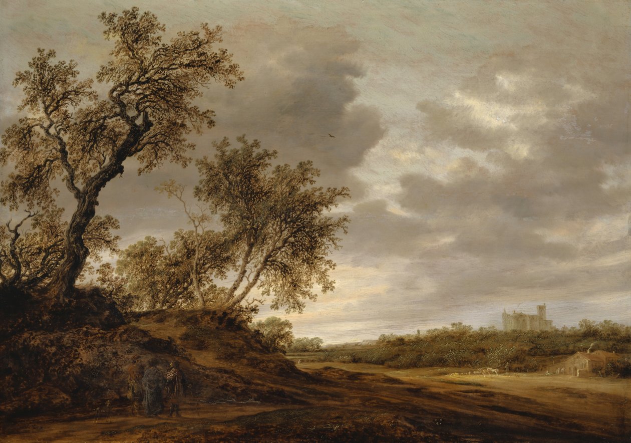 En el camino a Emaús, 1643 de Salomon van Ruisdael or Ruysdael
