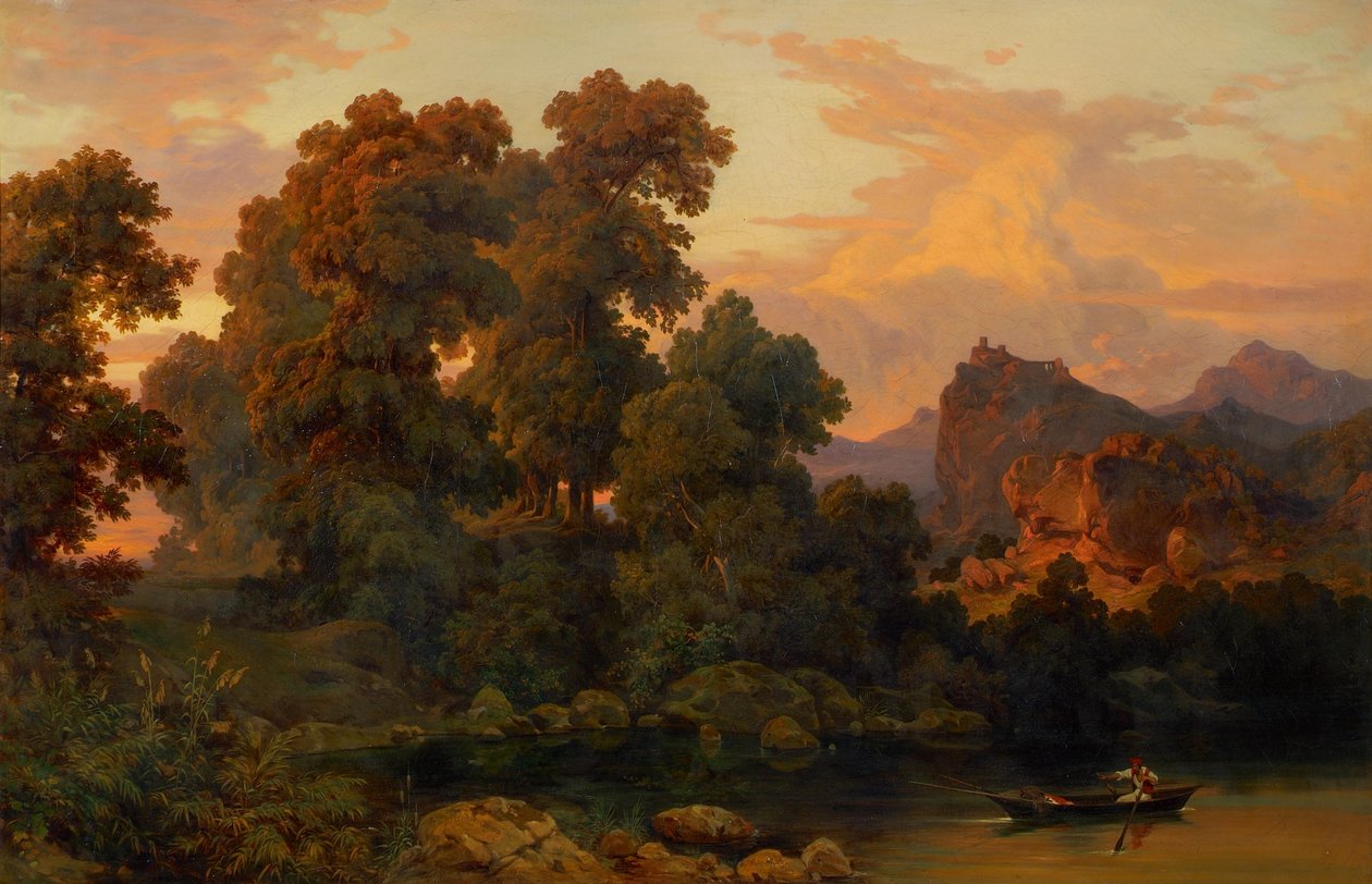 Paisaje italiano de Salomon Corrodi