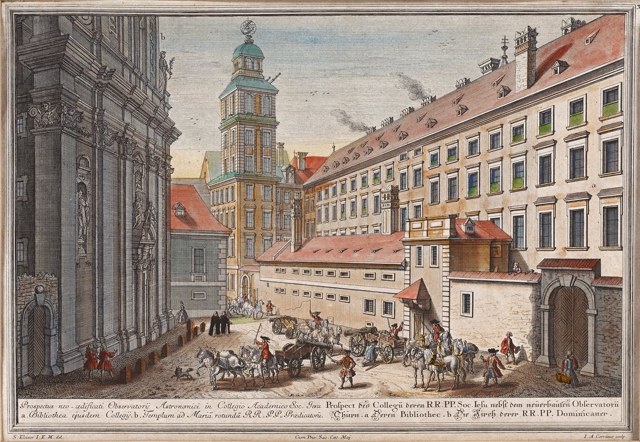 La Iglesia Dominicana con observatorio en Postgasse de Salomon Kleiner