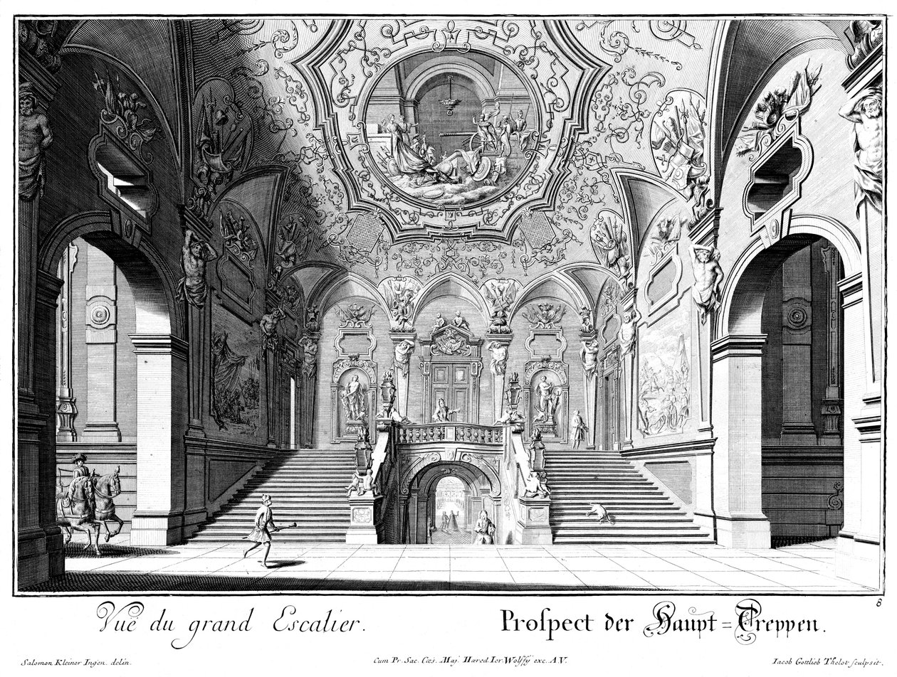 escalera principal de Salomon Kleiner