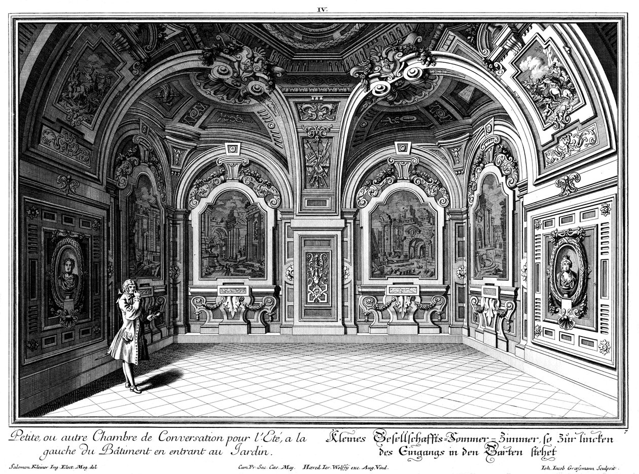 Pequeño salón en el ala oeste de Salomon Kleiner