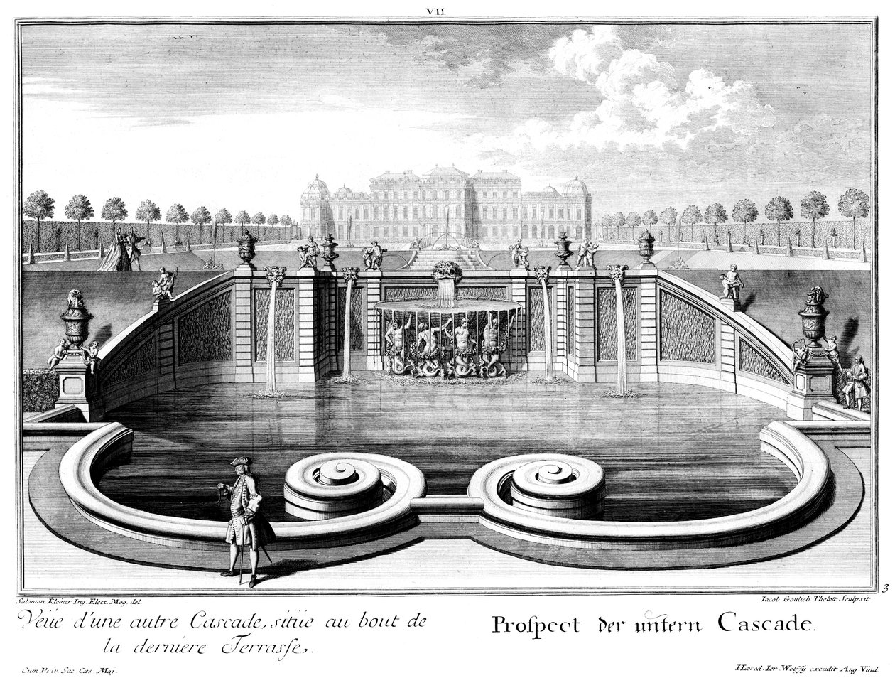Perspectiva de la cascada inferior de Salomon Kleiner